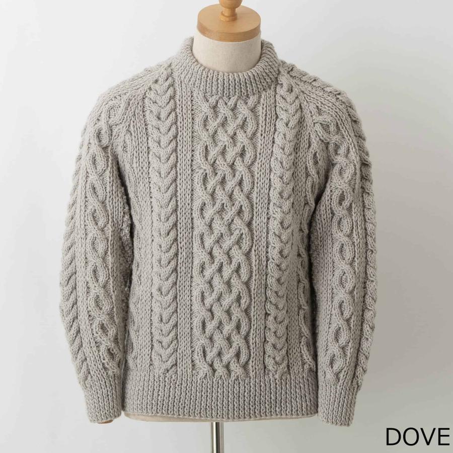 INVERALLAN インバーアラン クルーネック長袖ニット ARAN INVERALLAN インバーアラン クルーネック長袖ニット ARAN