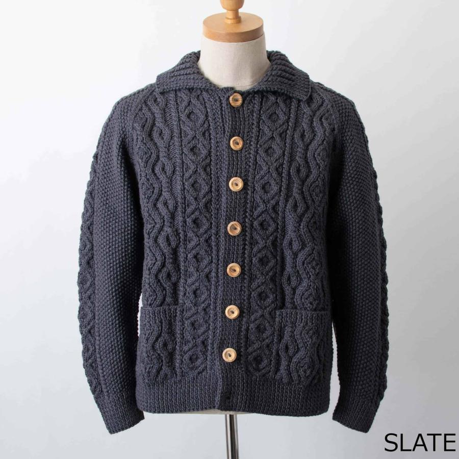INVERALLAN インバーアラン 長袖ニットカーディガン ARAN LUMBER INVERALLAN インバーアラン 長袖ニットカーディガン ARAN LUMBER