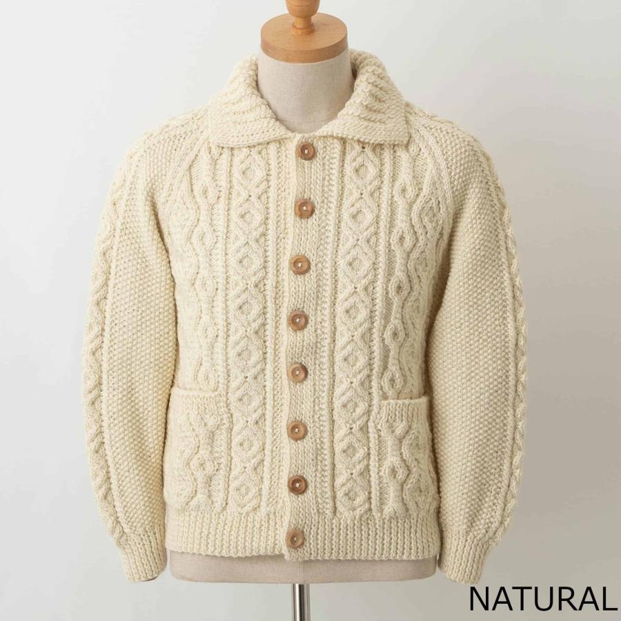 INVERALLAN インバーアラン 長袖ニットカーディガン ARAN LUMBER INVERALLAN インバーアラン 長袖ニットカーディガン ARAN LUMBER