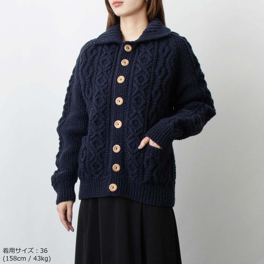 INVERALLAN インバーアラン 長袖ニットカーディガン ARAN LUMBER INVERALLAN インバーアラン 長袖ニットカーディガン ARAN LUMBER