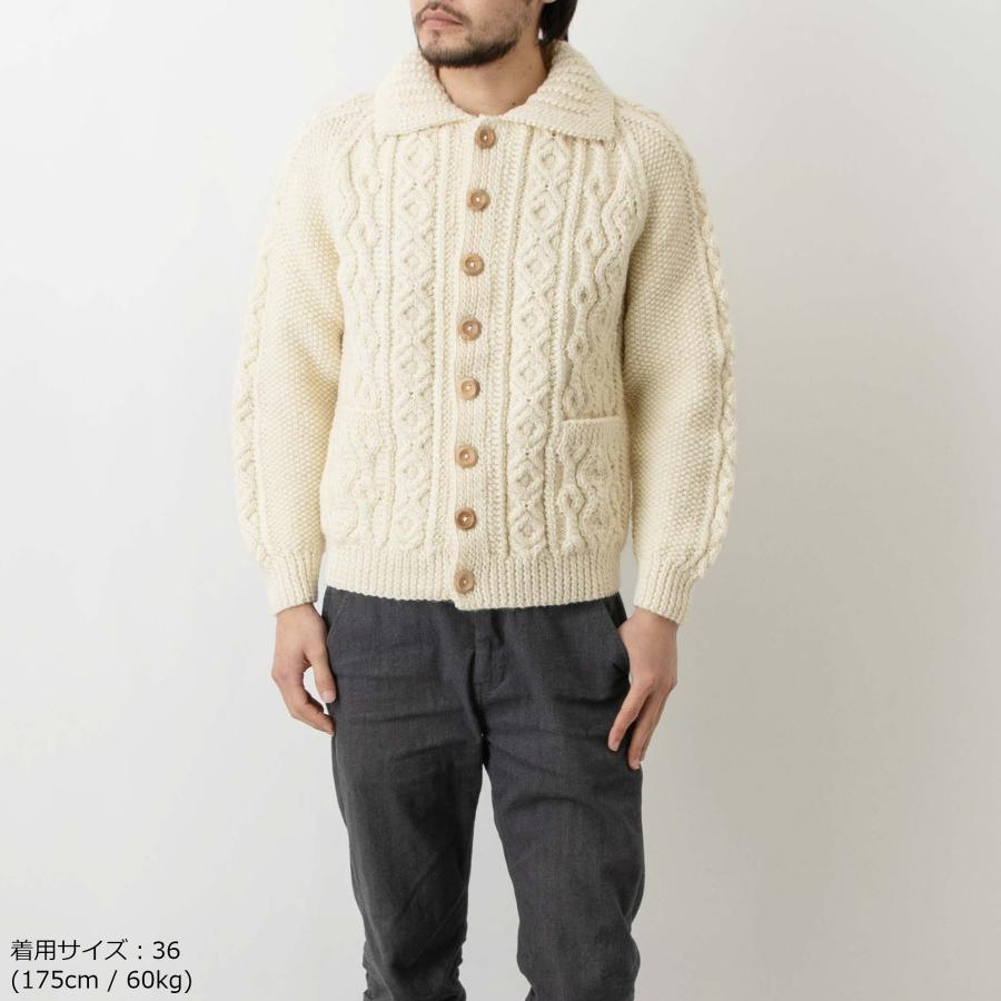 INVERALLAN インバーアラン 長袖ニットカーディガン ARAN LUMBER INVERALLAN インバーアラン 長袖ニットカーディガン ARAN LUMBER