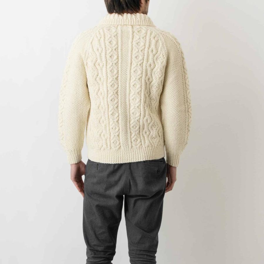 INVERALLAN インバーアラン 長袖ニットカーディガン ARAN LUMBER INVERALLAN インバーアラン 長袖ニットカーディガン ARAN LUMBER