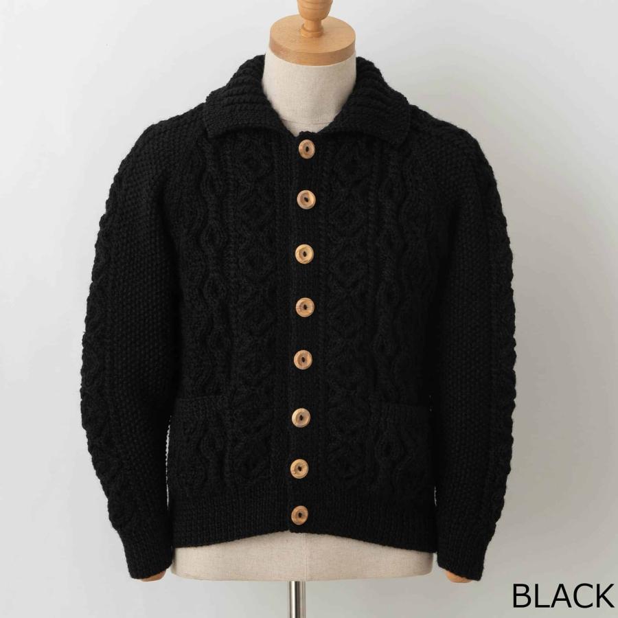 INVERALLAN インバーアラン 長袖ニットカーディガン ARAN LUMBER INVERALLAN インバーアラン 長袖ニットカーディガン ARAN LUMBER