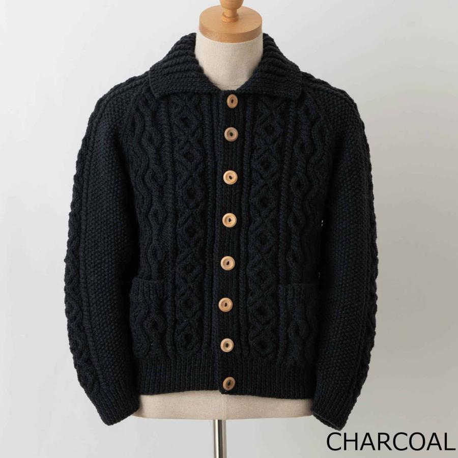 INVERALLAN インバーアラン 長袖ニットカーディガン ARAN LUMBER INVERALLAN インバーアラン 長袖ニットカーディガン ARAN LUMBER