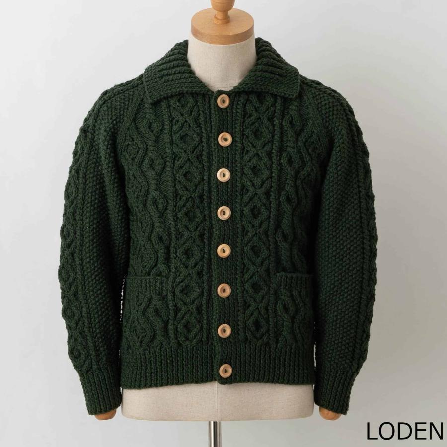 INVERALLAN インバーアラン 長袖ニットカーディガン ARAN LUMBER INVERALLAN インバーアラン 長袖ニットカーディガン ARAN LUMBER
