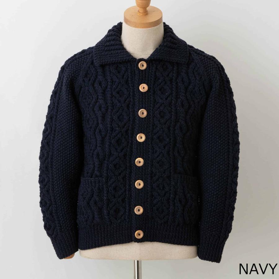INVERALLAN インバーアラン 長袖ニットカーディガン ARAN LUMBER INVERALLAN インバーアラン 長袖ニットカーディガン ARAN LUMBER