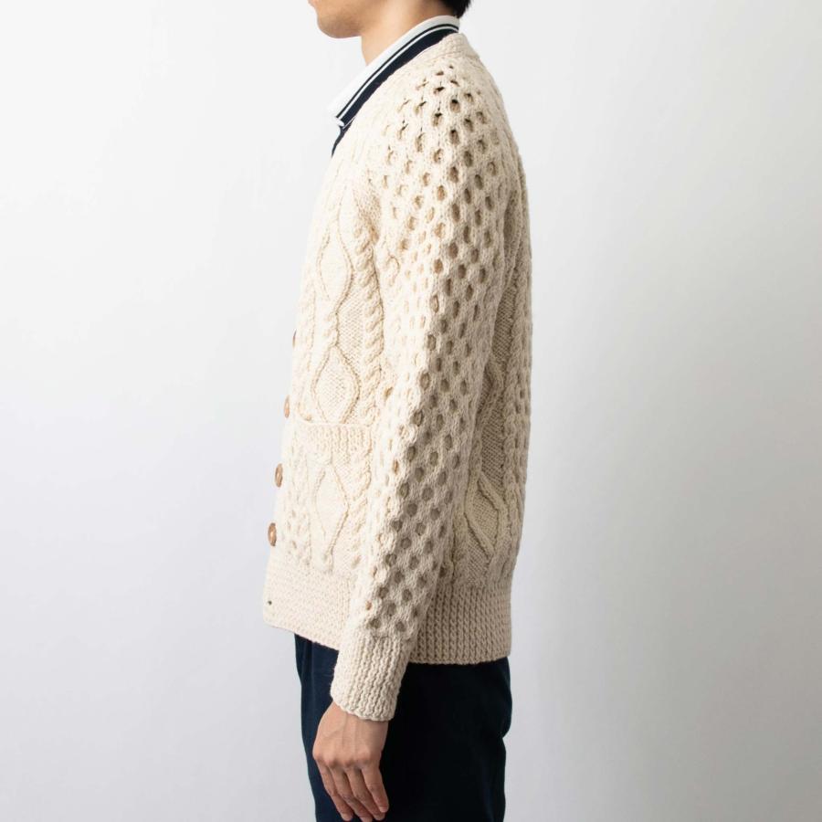 INVERALLAN インバーアラン 長袖ニットカーディガン ARAN V NECK INVERALLAN インバーアラン 長袖ニットカーディガン ARAN V NECK