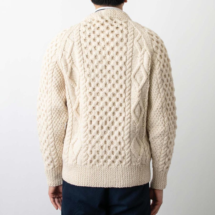 INVERALLAN インバーアラン 長袖ニットカーディガン ARAN V NECK INVERALLAN インバーアラン 長袖ニットカーディガン ARAN V NECK
