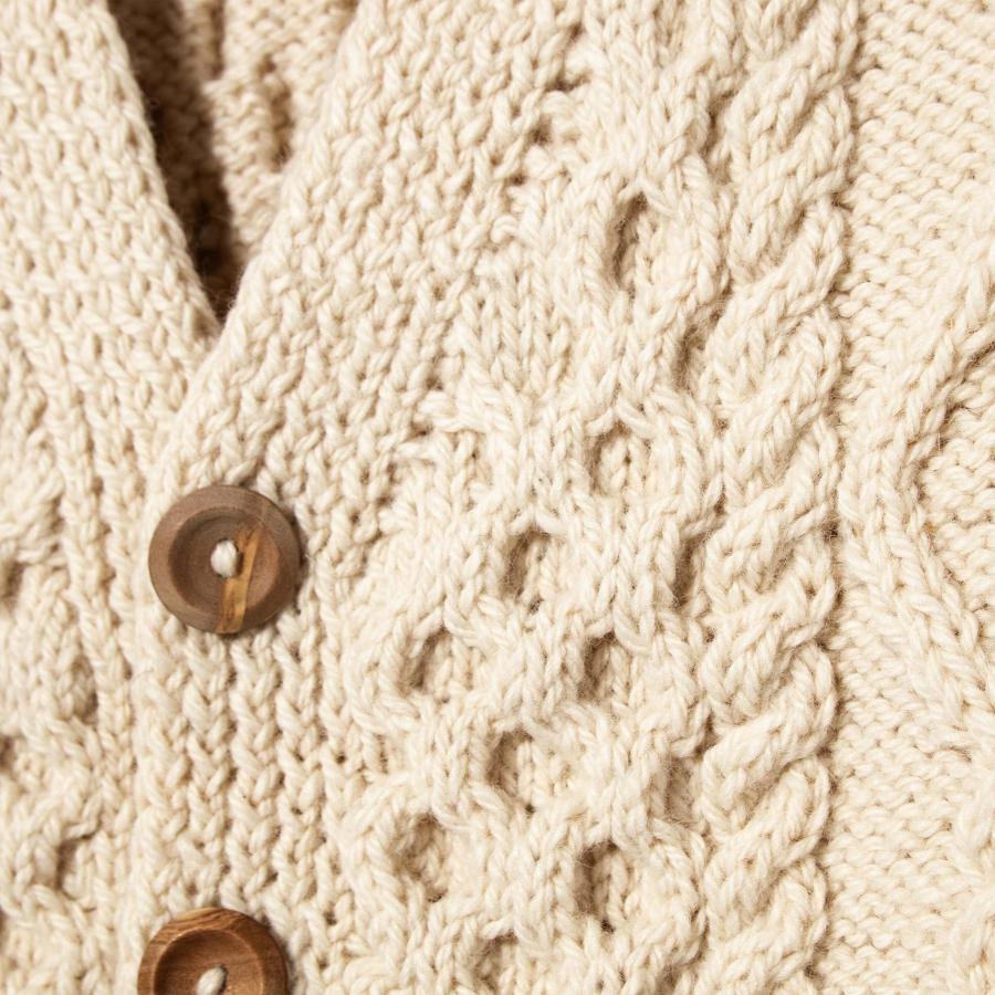 INVERALLAN インバーアラン 長袖ニットカーディガン ARAN V NECK INVERALLAN インバーアラン 長袖ニットカーディガン ARAN V NECK