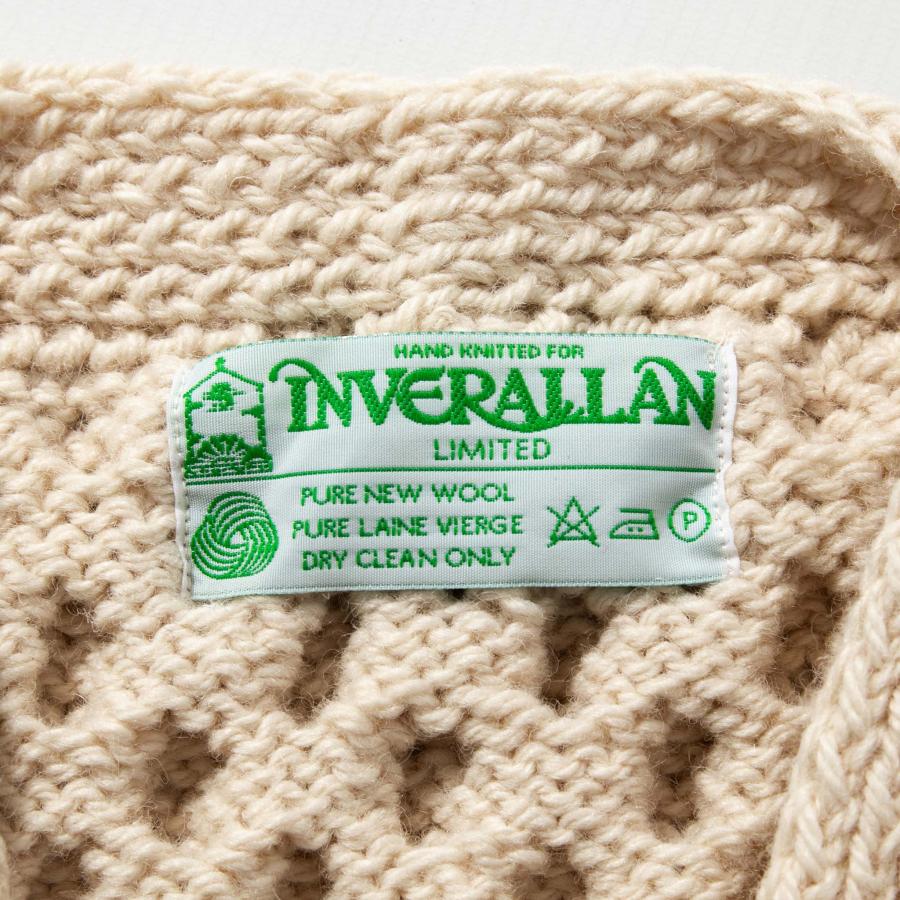INVERALLAN インバーアラン 長袖ニットカーディガン ARAN V NECK INVERALLAN インバーアラン 長袖ニットカーディガン ARAN V NECK