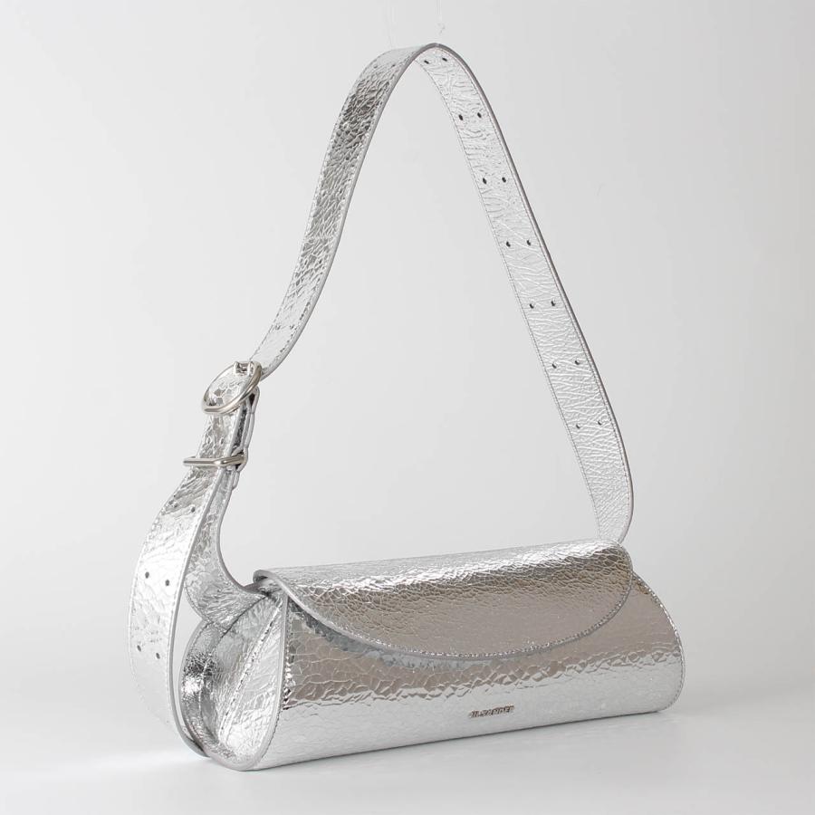 新品ジルサンダー カンノーロ スモール シルバー JIL SANDER（ジルサンダー） バッグ ショルダーバッグ CANNOLO SMALL