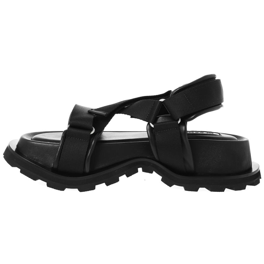 ジルサンダー JIL SANDER レディース サンダル ブラック PLATFORM SANDALS プラットフォーム サンダル JP38010A  15525 001 BLACK