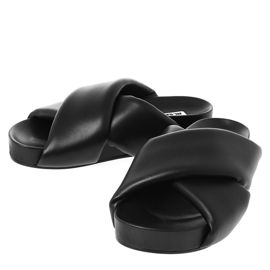 ジルサンダー JIL SANDER レディース サンダル ブラック PADDED SLIDES JS38044A 15001 001 BLACK :jil-itm0007:ChelseagardensUK - 通販 - Yahoo!ショッピング