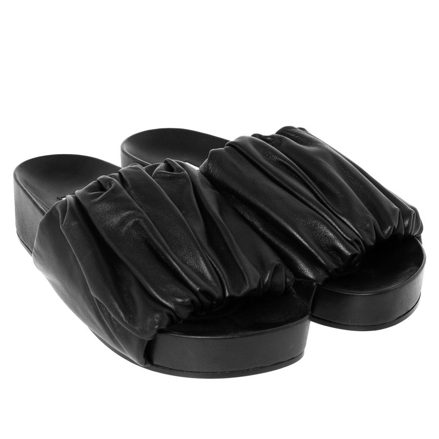 JIL SANDER ブラック スライドサンダル JIL SANDER（ジルサンダー） レディース サンダル SLIDES スライド