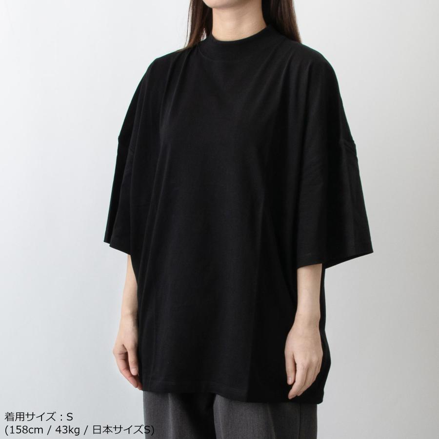 ジルサンダー JIL SANDER メンズ レディース 五分袖Tシャツ オーバーサイズ BOTTLE NECK T-SHIRT クルーネックTシャツ J21GC0005 J45084｜chgardens｜04