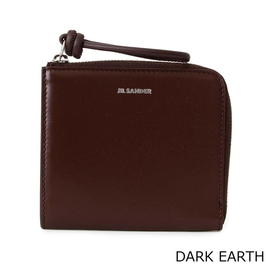 ジルサンダー JILSANDER レザー ブラウン L字ファスナー 財布 JIL SANDER ジルサンダー 財布 L字ファスナー財布/カードケース
