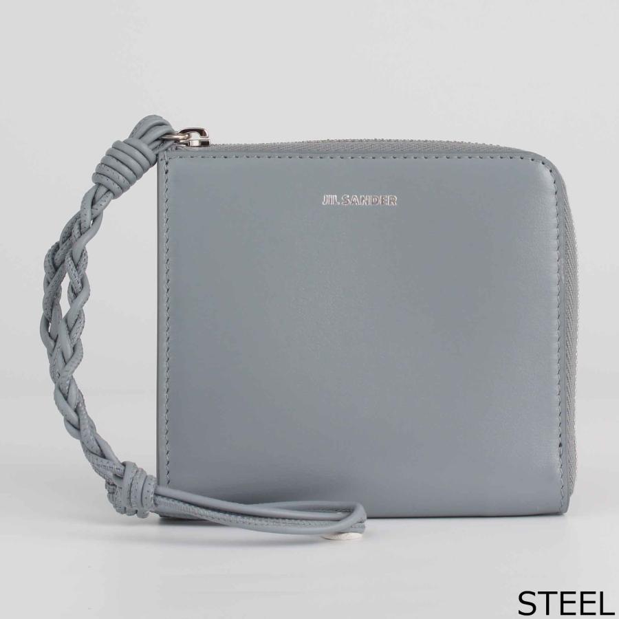 JIL SANDER ジルサンダー タングルストラップ L字 ブラック 財布 JIL SANDER ジルサンダー 二つ折り財布 Tangle タングル