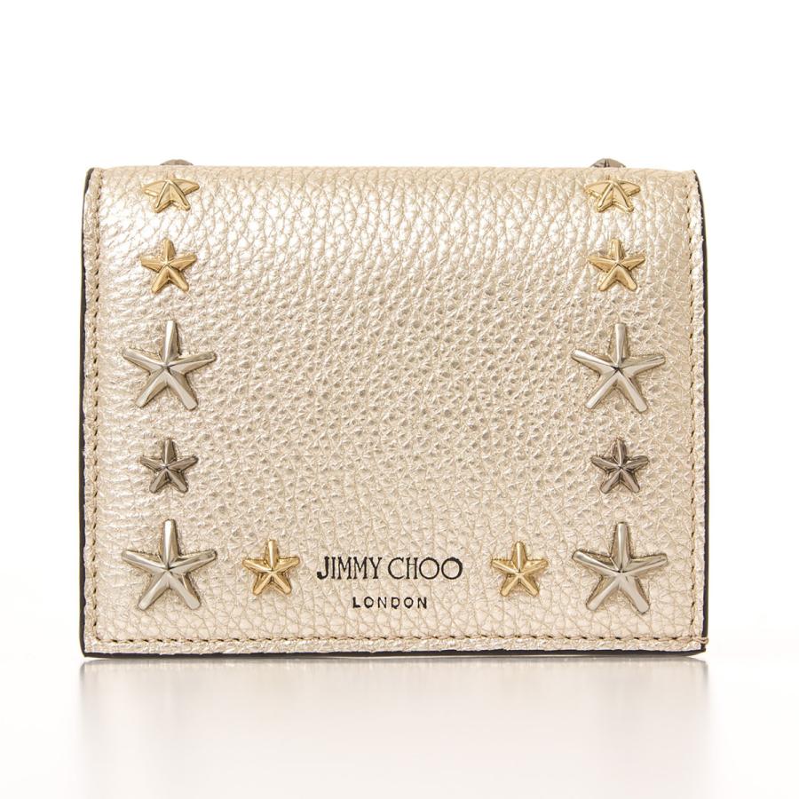 ジミーチュウ Jimmy Choo 財布 レディース 二つ折り財布 ライトゴールド Metallic Soft Grainy Calf With Stars Hanne Uur 211 Light Gold Mix Jmc Slg02 Chelseagardensuk 通販 Yahoo ショッピング