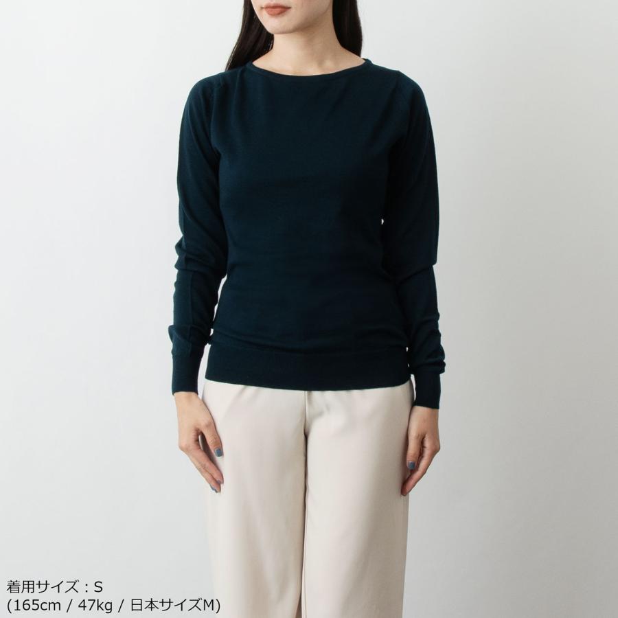 JOHN SMEDLEY ジョンスメドレー レディース ボートネック長袖 JOHN SMEDLEY ジョンスメドレー レディース ボートネック長袖