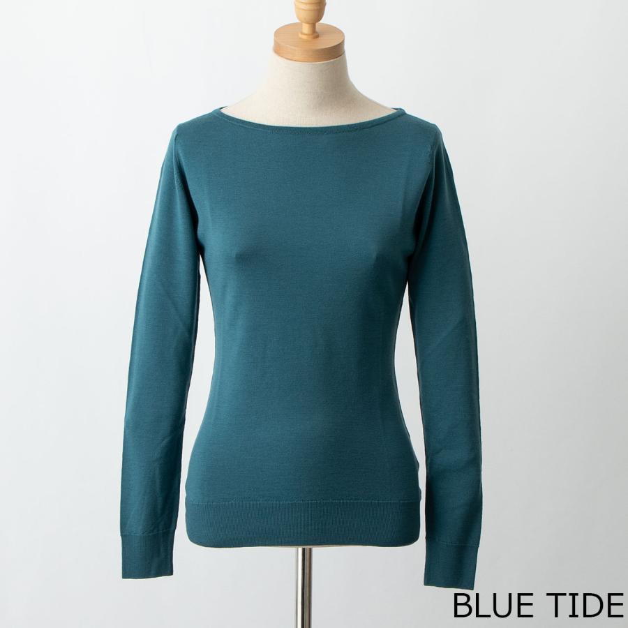 JOHN SMEDLEY ジョンスメドレー レディース ボートネック長袖 JOHN SMEDLEY ジョンスメドレー レディース ボートネック長袖