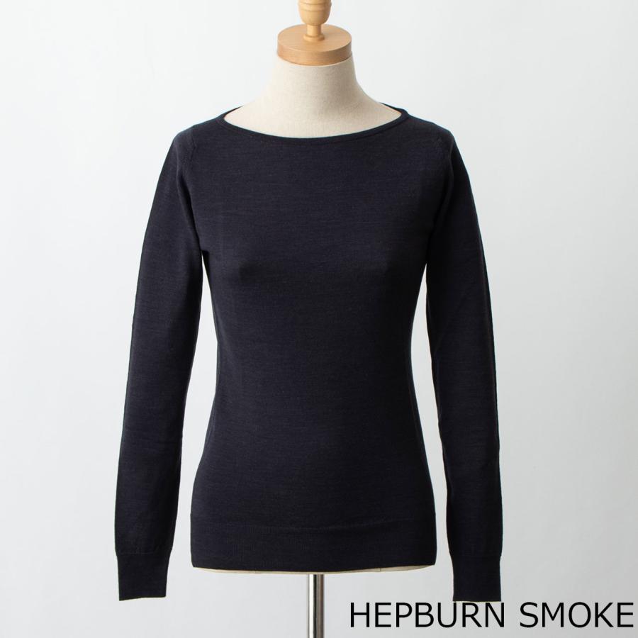 JOHN SMEDLEY ジョンスメドレー レディース ボートネック長袖 JOHN SMEDLEY ジョンスメドレー レディース ボートネック長袖