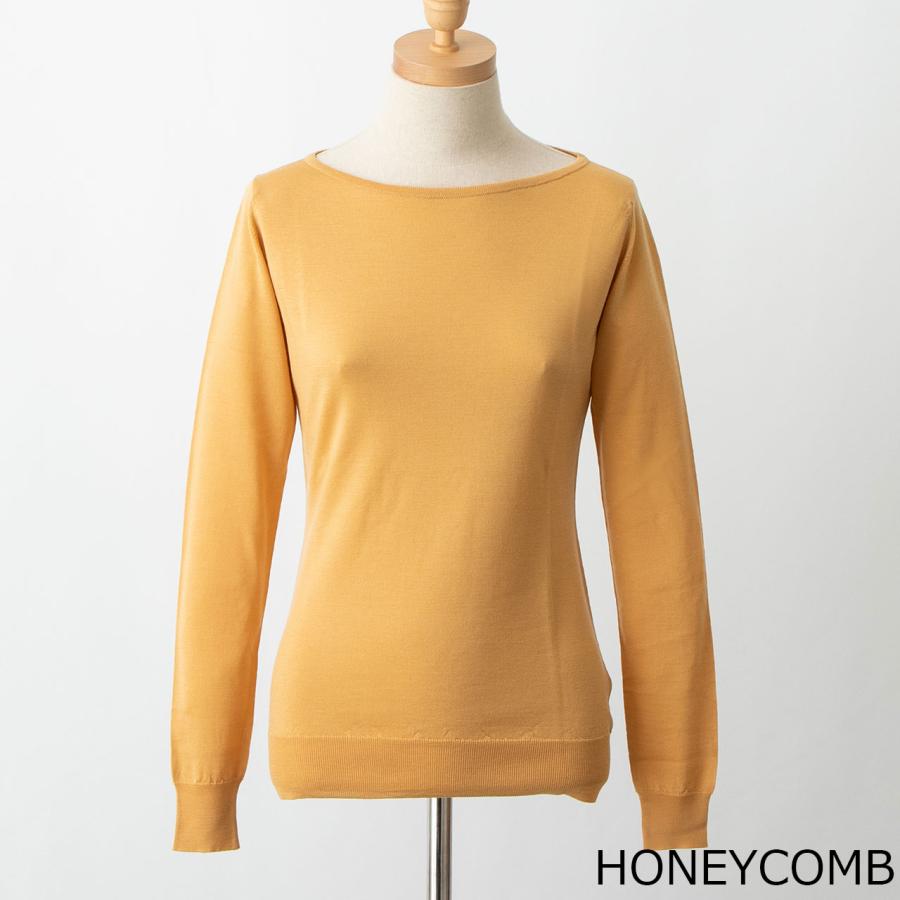 JOHN SMEDLEY ジョンスメドレー レディース ボートネック長袖 JOHN SMEDLEY ジョンスメドレー レディース ボートネック長袖