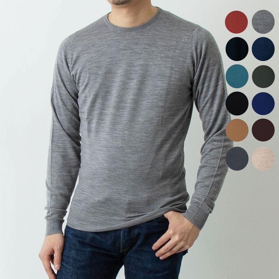 JOHN SMEDLEY ジョンスメドレー メンズ クルーネック長袖ニット JOHN SMEDLEY ジョンスメドレー メンズ クルーネック長袖ニット
