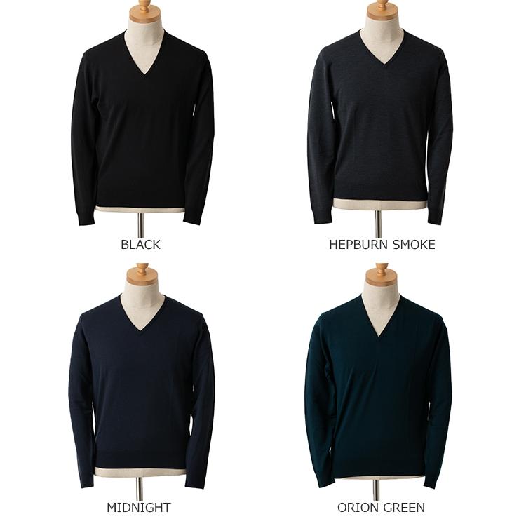 ジョンスメドレー JOHN SMEDLEY メンズ Vネック長袖ニット MANON 