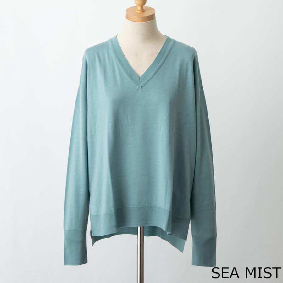 JOHN SMEDLEY ジョンスメドレー レディース Vネック長袖ニット JOHN SMEDLEY ジョンスメドレー レディース Vネック長袖ニット