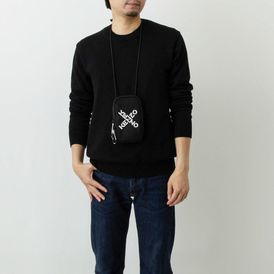 ケンゾー KENZO フォーンケース ブラック KENZO SPORT CROSSBODY PHONE HOLDER ON STRAP