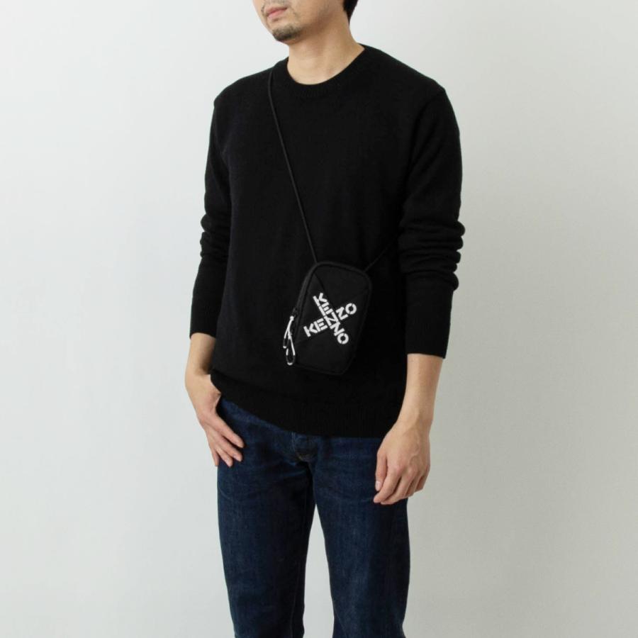 ケンゾー KENZO フォーンケース ブラック KENZO SPORT CROSSBODY PHONE HOLDER ON STRAP FA65PM228F21 99 BLACK knz