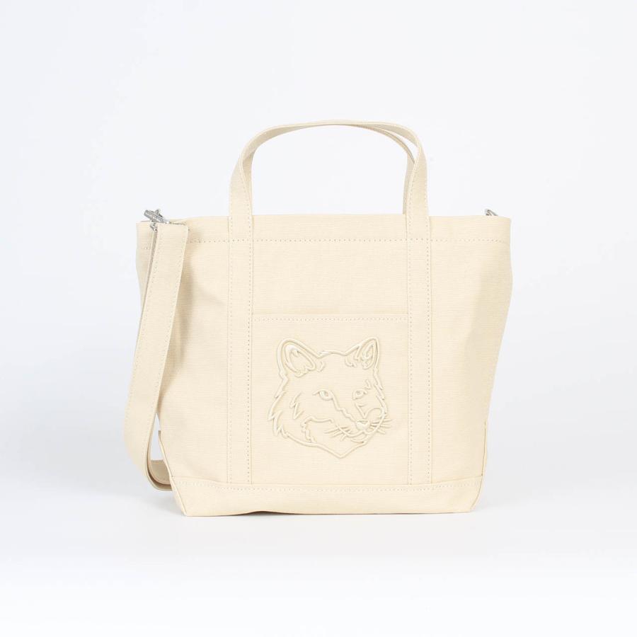 MAISON KITSUNÉ ホワイトショルダーバッグ MAISON KITSUNE（メゾン キツネ） メゾン キツネ バッグ 2WAYトート