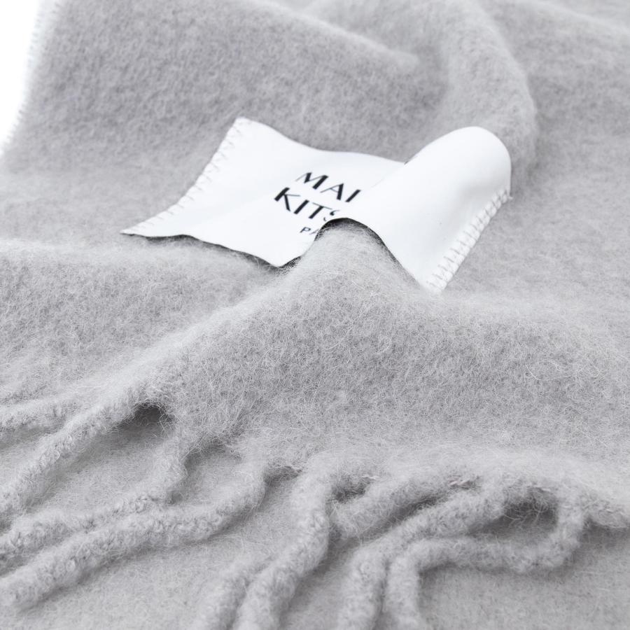 メゾン キツネ MAISON KITSUNE マフラー PLAIN FRINGED SCARF JU06241