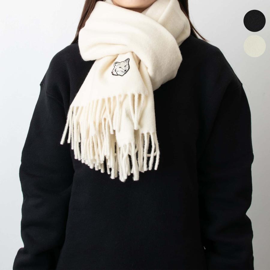 MAISON KITSUNE メゾン キツネ マフラー BOLD FOX HEAD SCARF MAISON KITSUNE メゾン キツネ マフラー BOLD FOX HEAD SCARF
