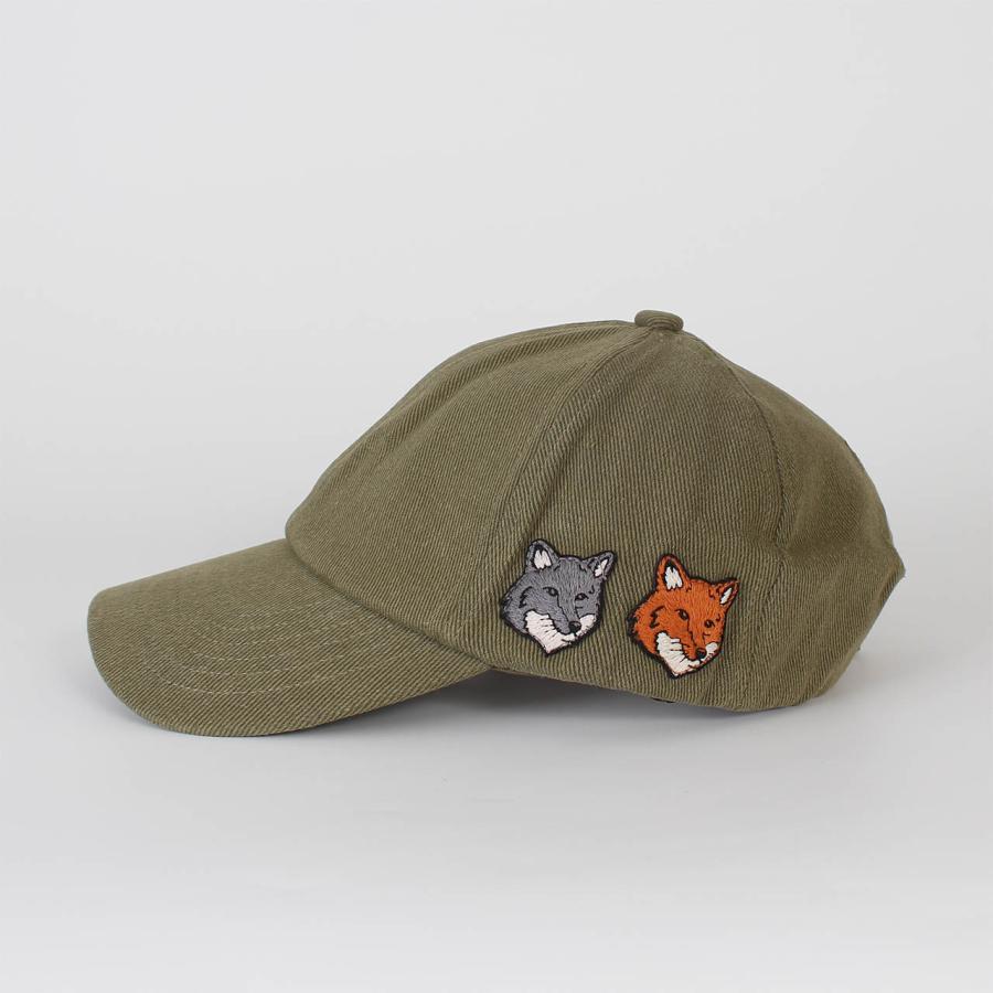 MAISON KITSUNÉ オリーブキャップ MAISON KITSUNE（メゾン キツネ） キャップ メンズ レディース ロゴ