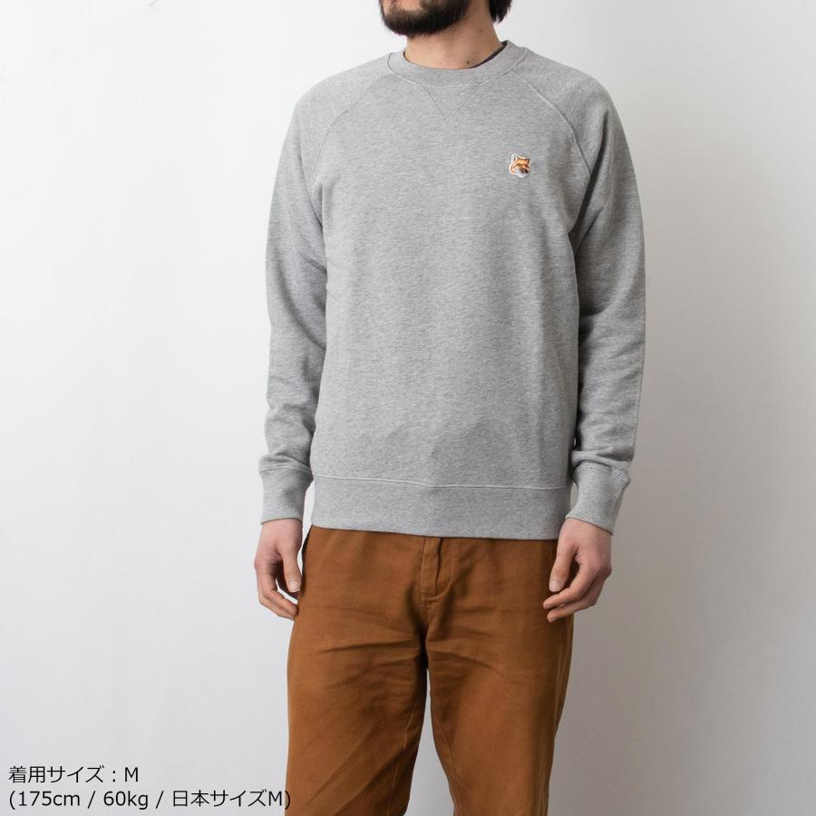 メゾン キツネ MAISON KITSUNE メンズ スウェット FOX HEAD PATCH CLASSIC SWEAT SHIRT AM00303  KM0001