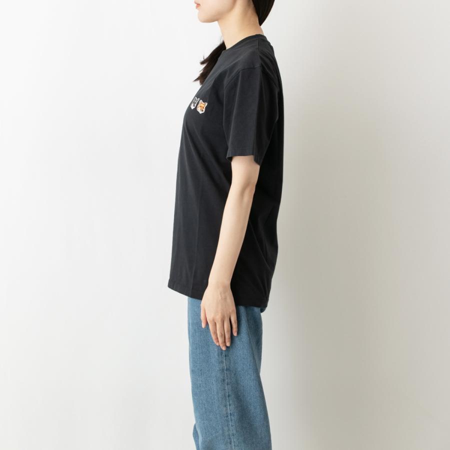 メゾン キツネ MAISON KITSUNE レディース メンズ Tシャツ DOUBLE FOX HEAD PATCH CLASSIC TEE-SHIRT BU00103 KJ0008 全2色｜chgardens｜07