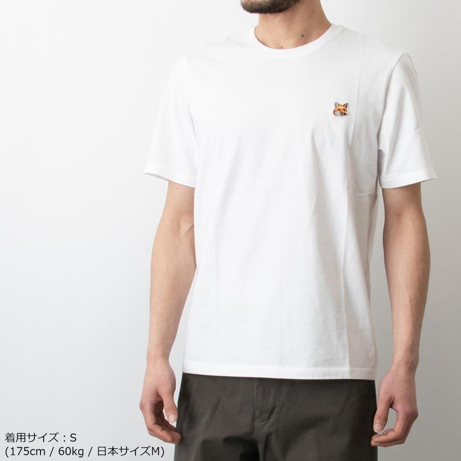 MAISON KITSUNE メゾン キツネ 半袖Tシャツ FOX HEAD PATCH MAISON KITSUNE メゾン キツネ 半袖Tシャツ FOX HEAD PATCH