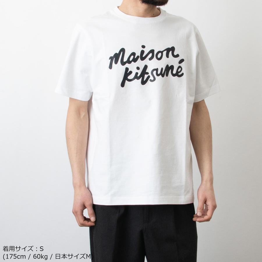MAISON KITSUNE メゾン キツネ 半袖Tシャツ HAND WRITING