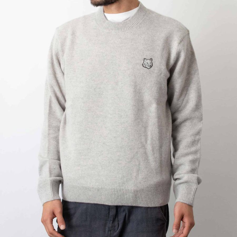 MAISON KITSUNE メゾン キツネ メンズ クルーネック長袖ニット MAISON KITSUNE メゾン キツネ メンズ クルーネック長袖ニット