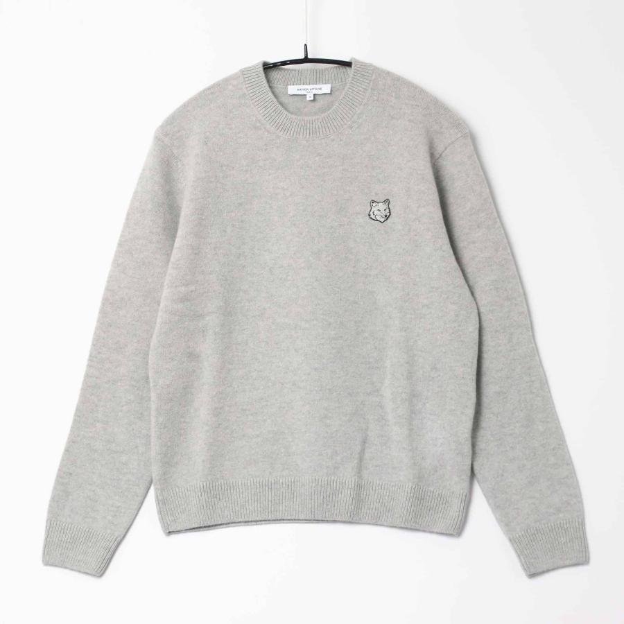 MAISON KITSUNE メゾン キツネ メンズ クルーネック長袖ニット MAISON KITSUNE メゾン キツネ メンズ クルーネック長袖ニット