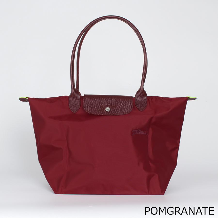 Longchamp トートバッグ ショルダー 肩掛け キャンバス レザー 赤 LONGCHAMP（ロンシャン） トートバッグ L ラージサイズ ル・プリ