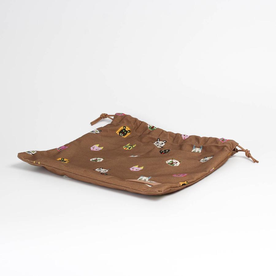 ロエベ LOEWE ポーチ LOEWE x LOUIS WAIN CATS SMALL DRAWSTRING POUCH ロエベ ルイス・ウェイン コラボ 巾着 レディース C643057X03の画像