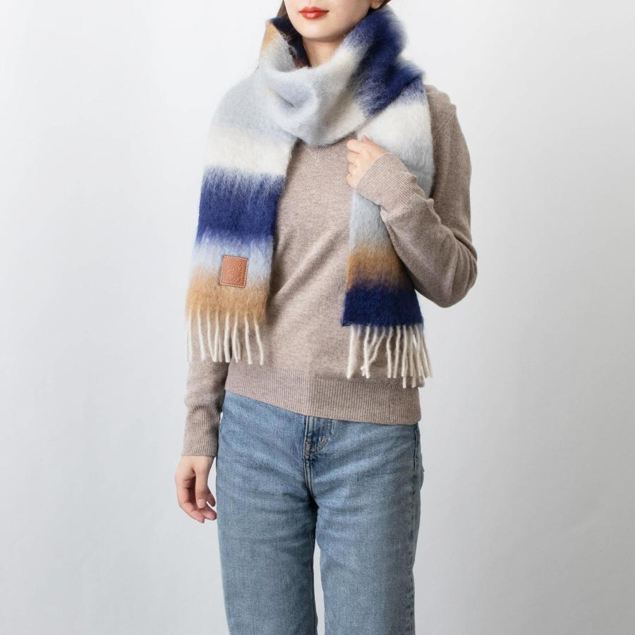 loewe ストライプマフラー（モヘア）-