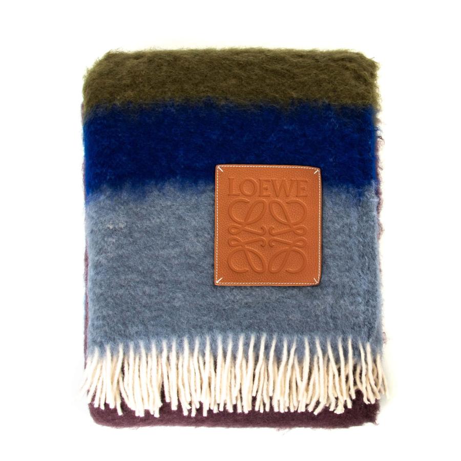 LOEWE ロエベ ブランケット STRIPE BLANKET ストライプ モヘア LOEWE ロエベ ブランケット STRIPE BLANKET ストライプ モヘア
