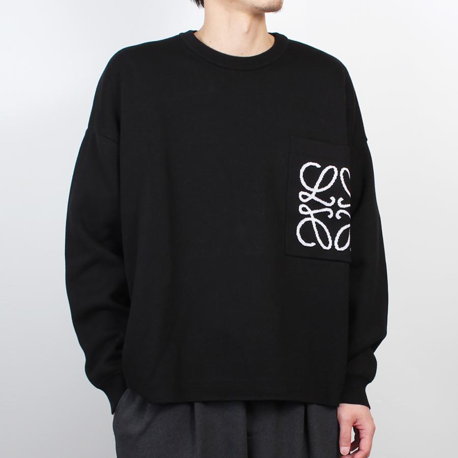 LOEWE（ロエベ） クルーネック長袖ニット ANAGRAM POCKET SWEATER