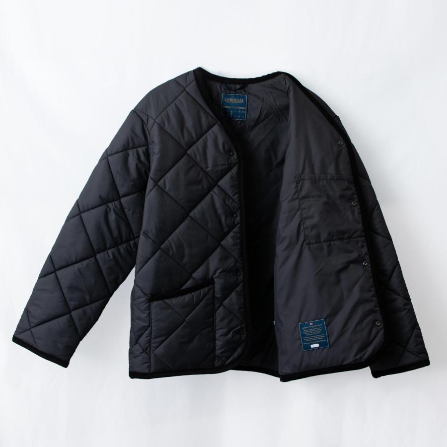 ラベンハム LAVENHAM メンズ キルティングジャケット BIG QUILT COLLARLESS JACKET SLJ4046｜chgardens｜11