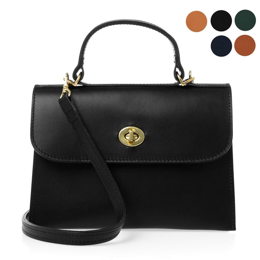 ミミベリー MIMI うごか BERRY Hebe 2wayレザーショルダーバッグ 黒 