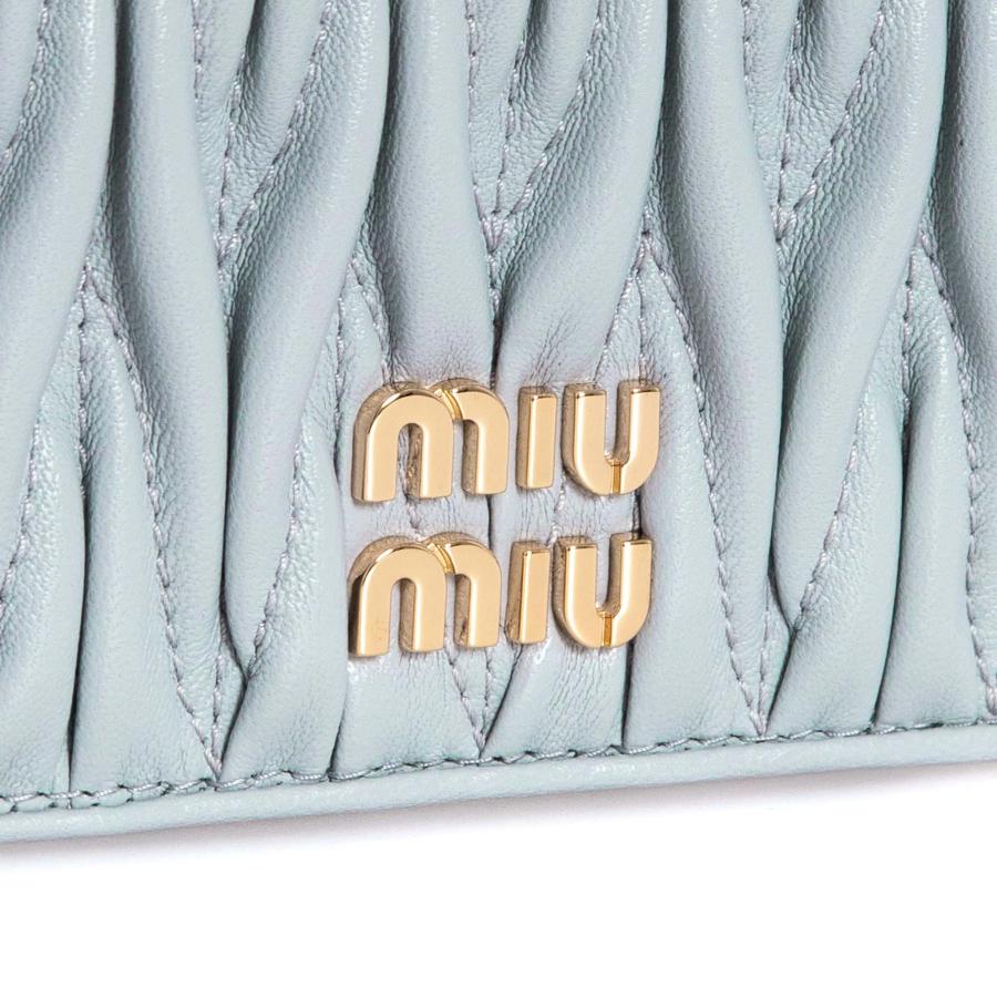 ミュウミュウ MIU MIU 財布 レディース 二つ折り財布 MATELASSE SMALL LEATHER WALLET マテラッセレザー 5MV204 2FPP｜chgardens｜11