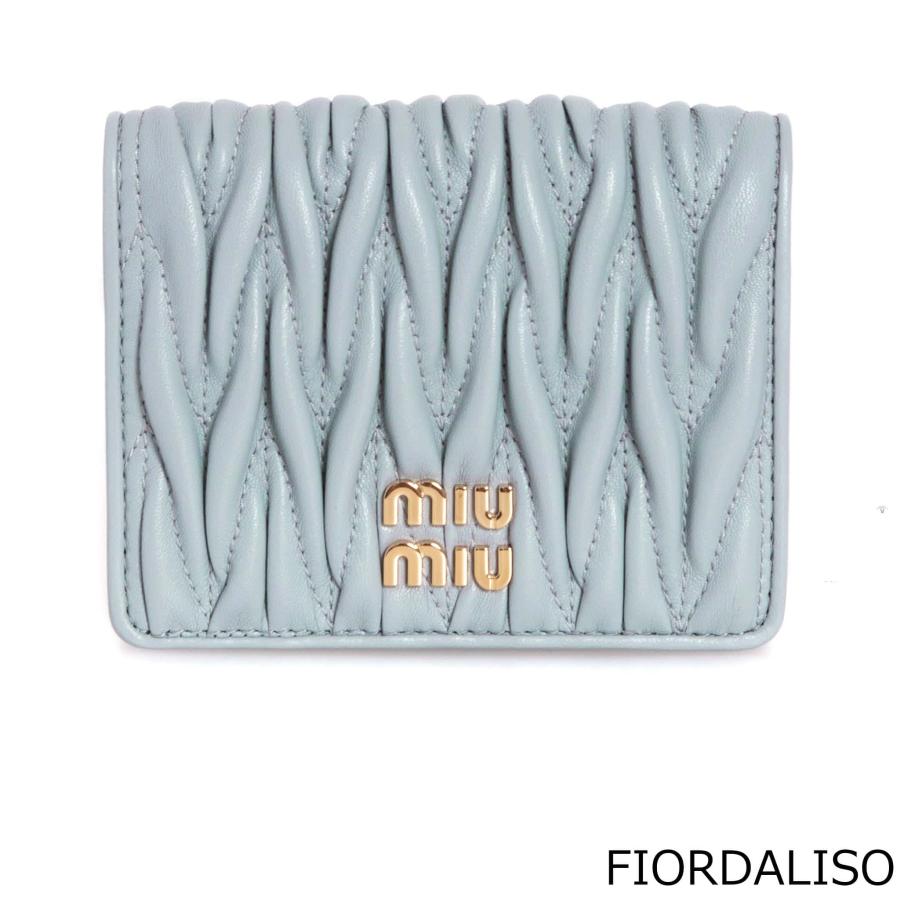 ミュウミュウ MIU MIU 財布 レディース 二つ折り財布 MATELASSE SMALL LEATHER WALLET マテラッセレザー 5MV204 2FPP｜chgardens｜06